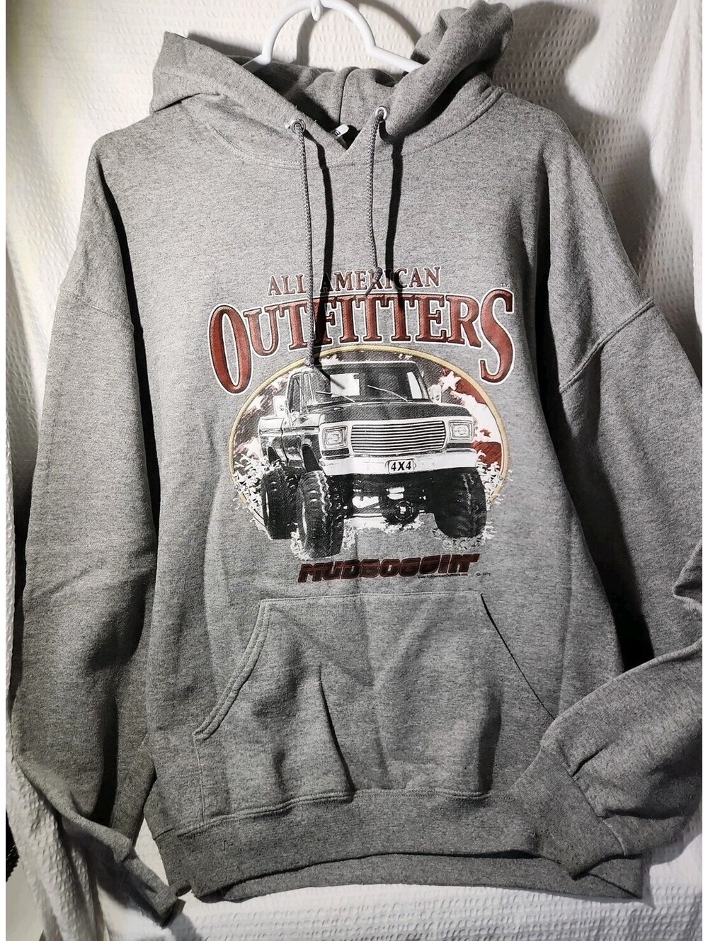 Men’s Pullover All American Outfitters Mudboggin Hoodie XL, Some Pilling Cuffs